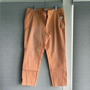 Peach Ankle Pants Chinos by Anthropologie